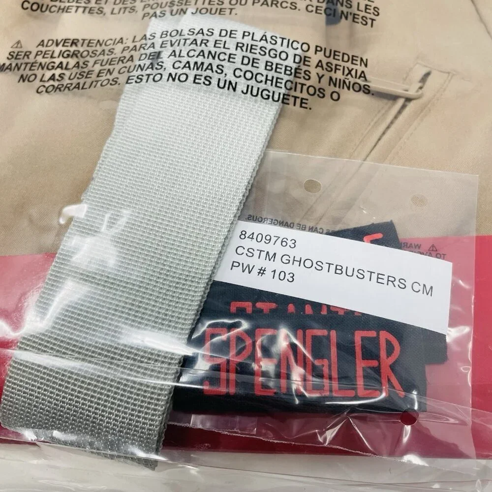 Ghostbusters Youth Child Unisex Medium 8-10 Jumpsuit Halloween Costume in Brown - Picture 8 of 8